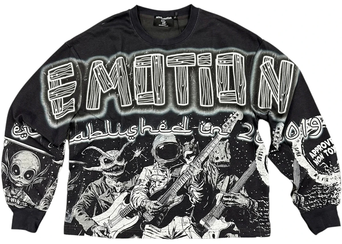 Mixed Emotions Astro Longsleeve Black