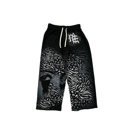 Mixed Emotions Black 'Stripped' Sweatpants