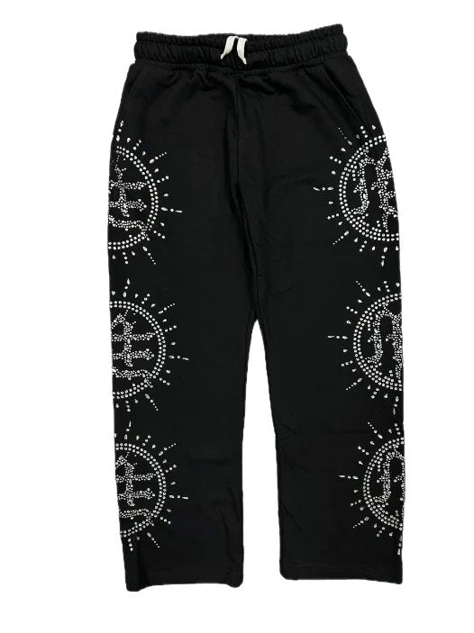 Mixed Emotions‘Eclipse’ Black Rhinestone Sweats