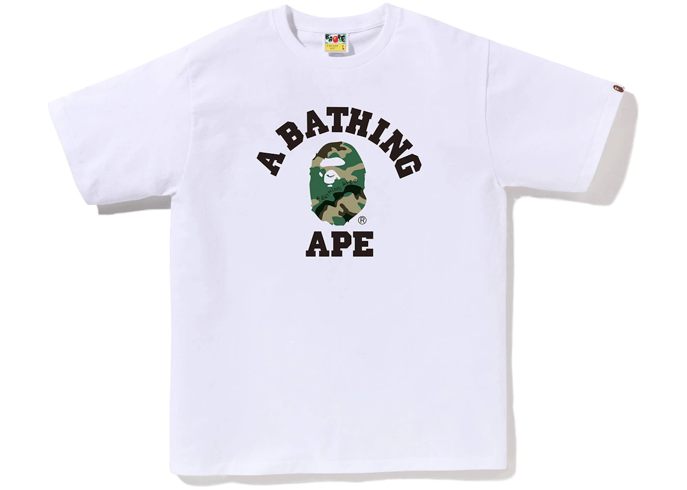 BAPE Woodland Camo College Tee (SS23) White