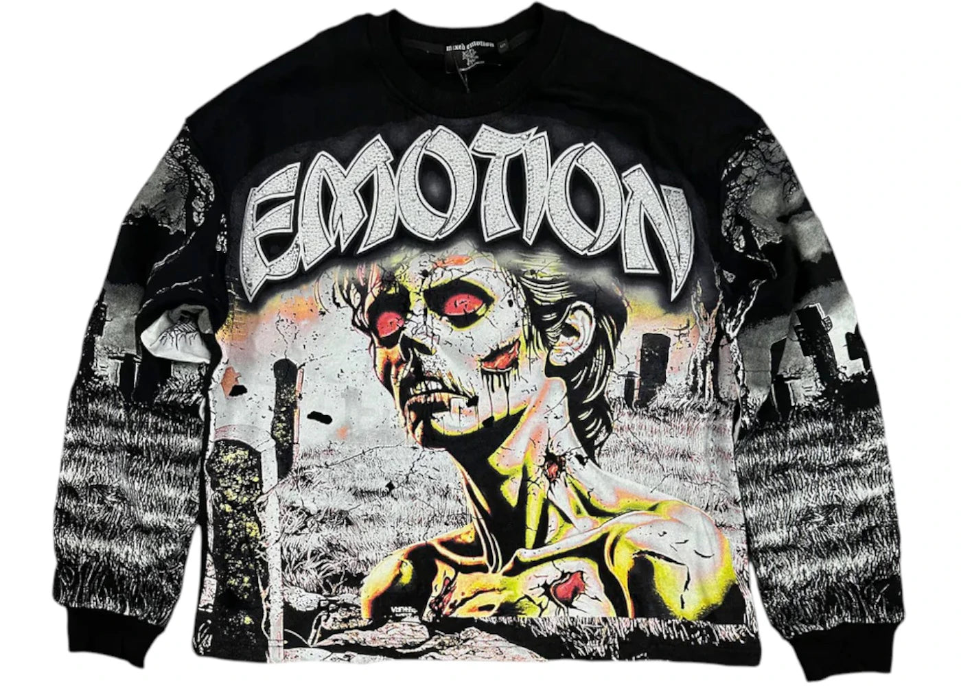 Mixed Emotions Tombstone L/S T-shirt Black