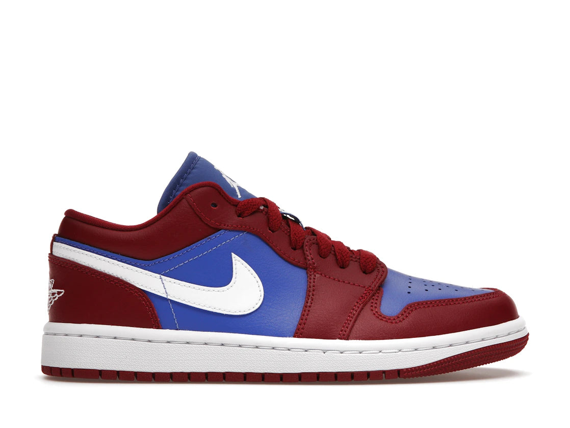 Jordan 1 Low Pomegranate Medium Blue (Women's)