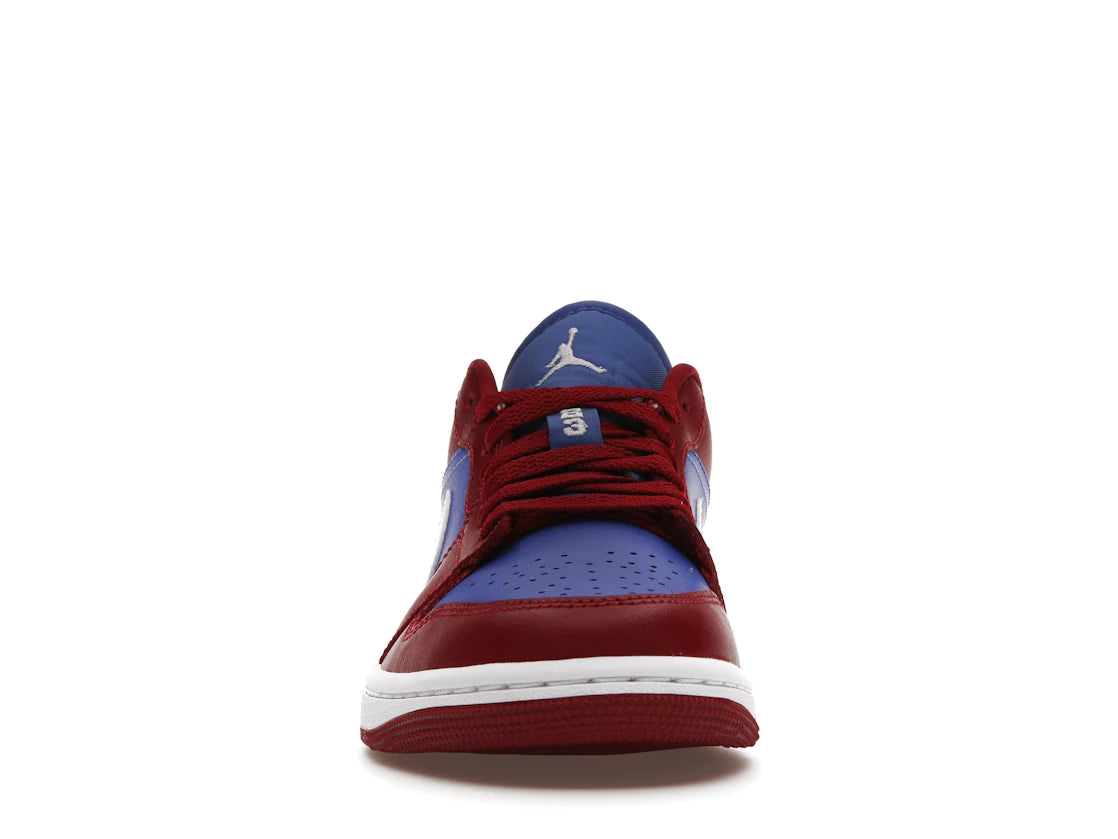 Jordan 1 Low Pomegranate Medium Blue (Women's)