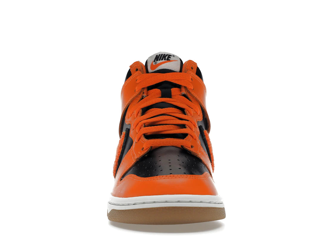 Nike Dunk High Retro Chenille Swoosh Safety Orange
