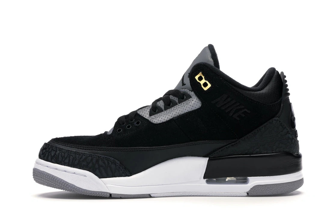 Jordan 3 Retro Tinker Black Cement Gold