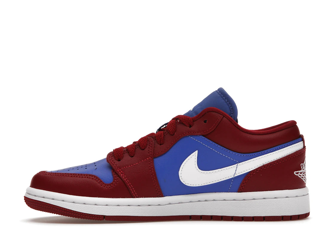 Jordan 1 Low Pomegranate Medium Blue (Women's)