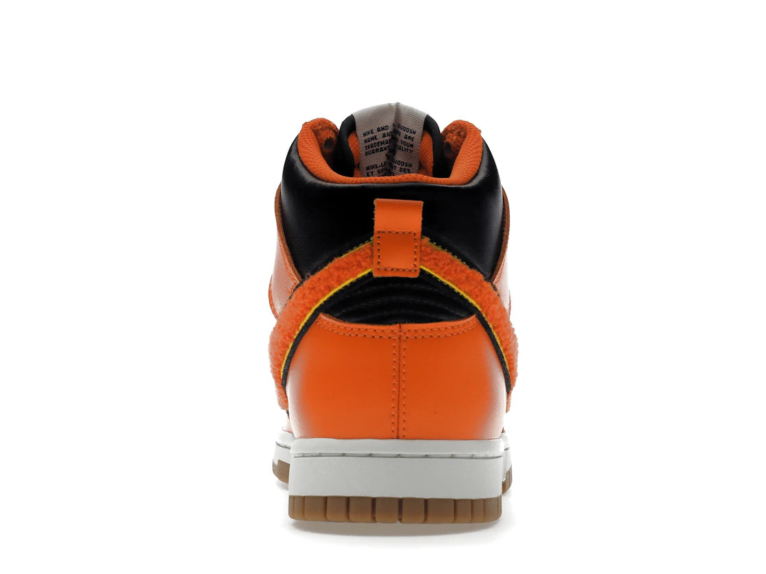Nike Dunk High Retro Chenille Swoosh Safety Orange