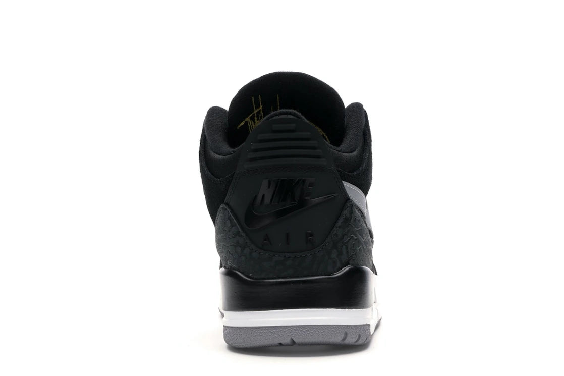 Jordan 3 Retro Tinker Black Cement Gold